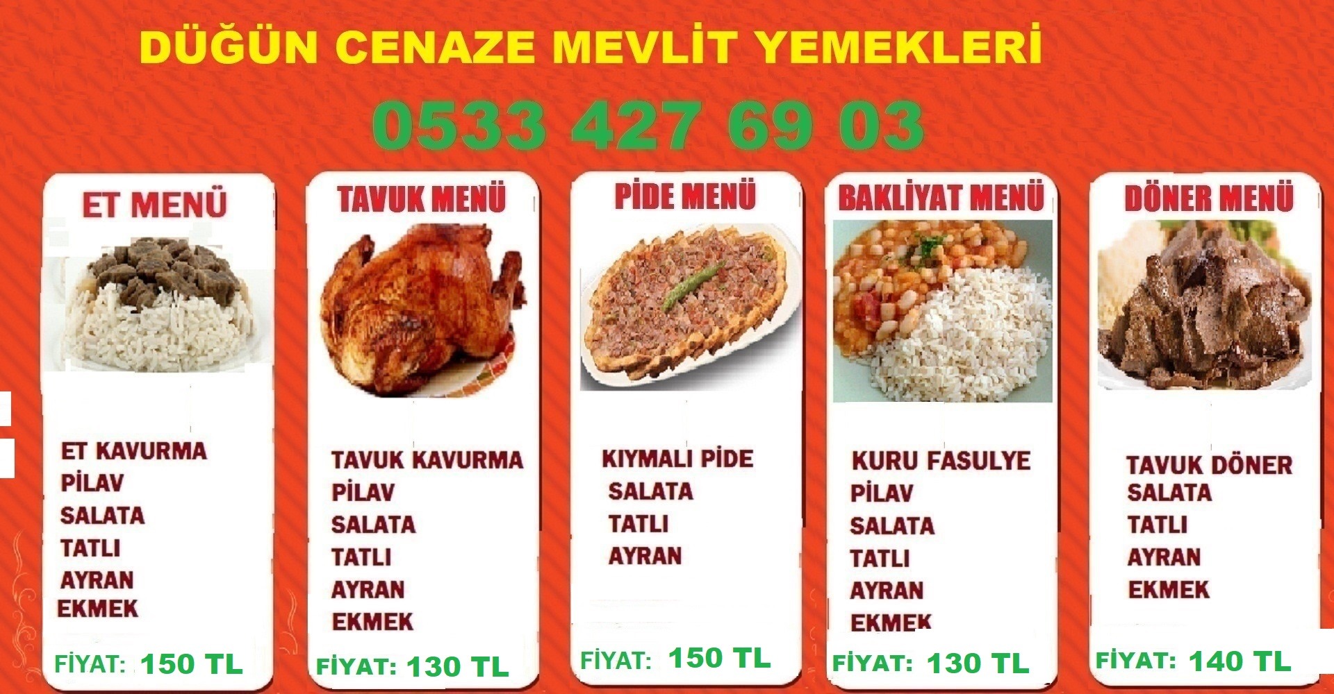 Dugun-Cenaze Yemekler